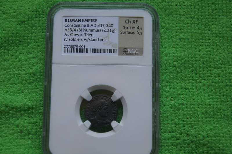 Roman Empire Constantine II - NGC Choice XF