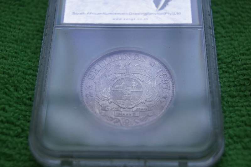 1897 ZAR 2.5 Shillings - SANGS AU50
