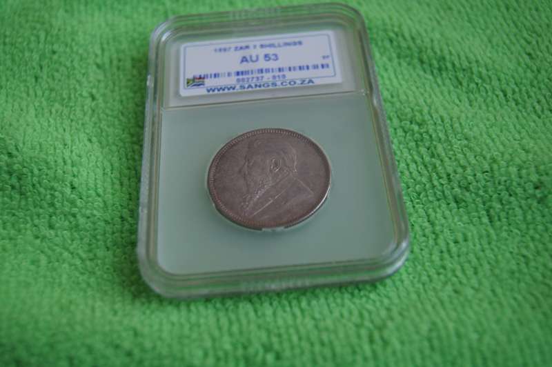1897 ZAR 2 Shillings (Florin) - SANGS AU53