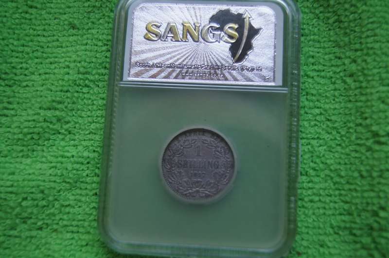 1897 ZAR 1 Shilling - SANGS AU55