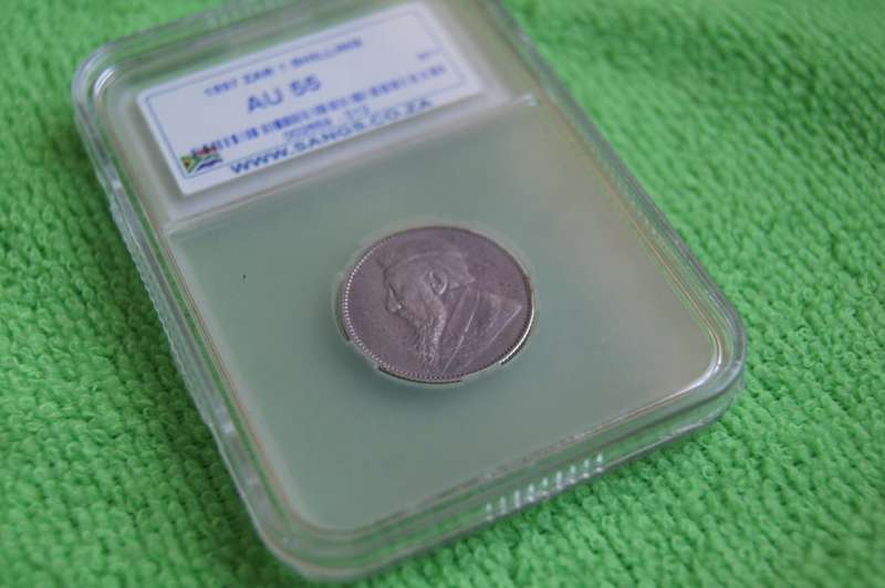 1897 ZAR 1 Shilling - SANGS AU55