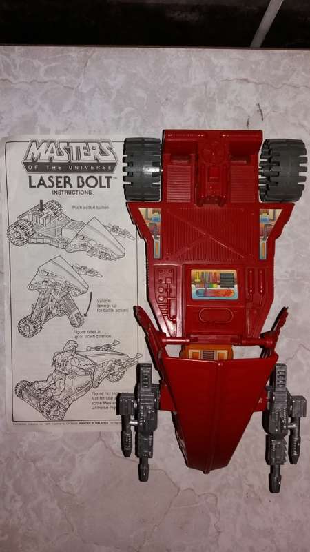 1981 Laser Bolt Complete of He-Man-Masters of the Universe (MOTU) Vintage