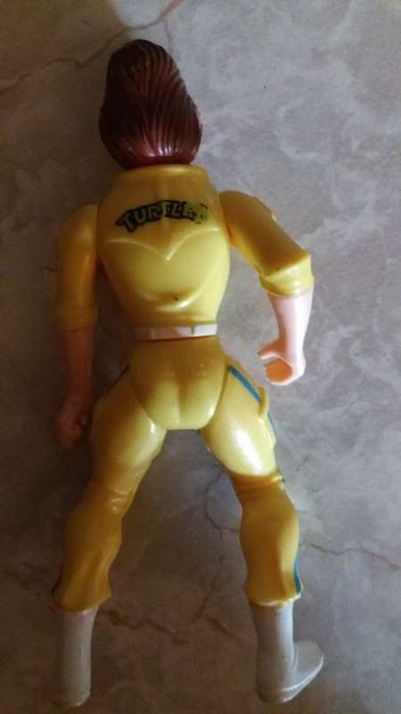 1988 April O'Neil (Blue Stripe on leg) Vintage Figure Teenage Mutant Ninja Turtles