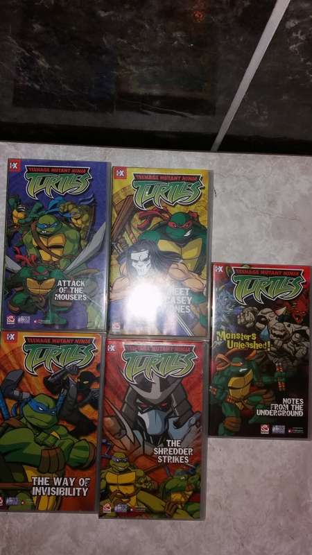 Vintage Teenage Mutant Ninja Turtles VHS Movies Vol 1-5