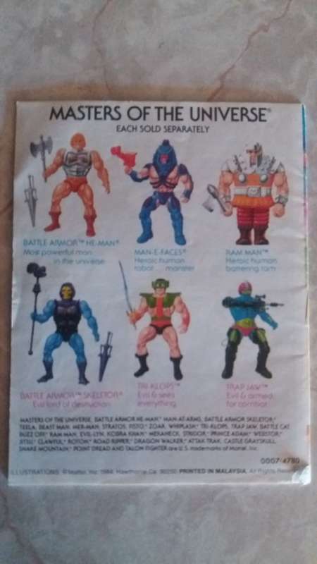 1984 Mini Comic "The Obelisk" of He-Man-Masters of the Universe (MOTU) Vintage
