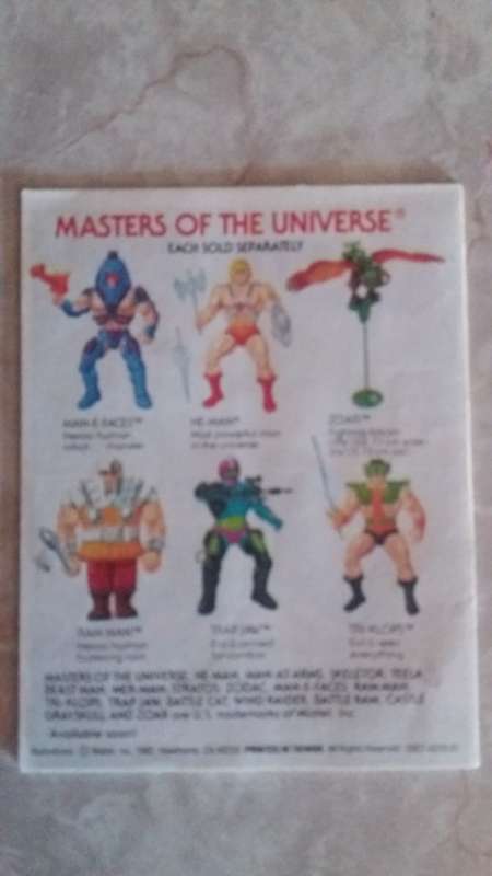 1982 Mini Comic "The Magic Stealer" of He-Man-Masters of the Universe (MOTU) Vintage