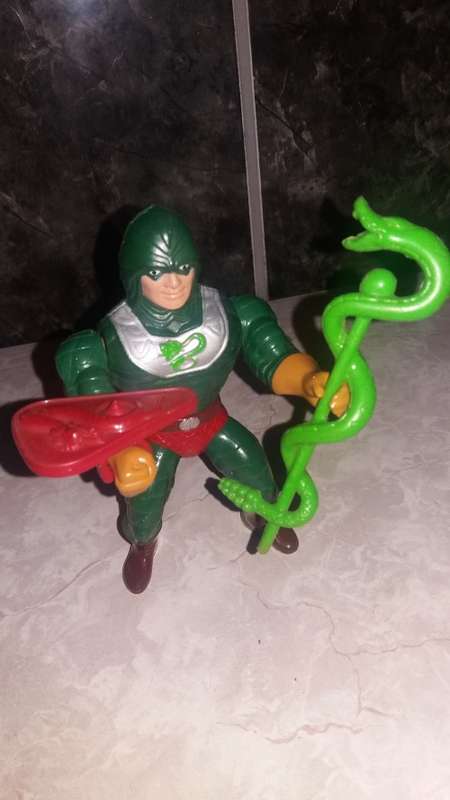 1986 Complete King Hiss of He-Man-Masters of the Universe 1 (MOTU) Vintage Figure