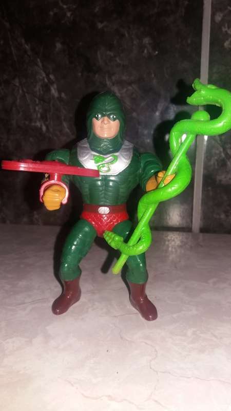 1986 Complete King Hiss of He-Man-Masters of the Universe 1 (MOTU) Vintage Figure