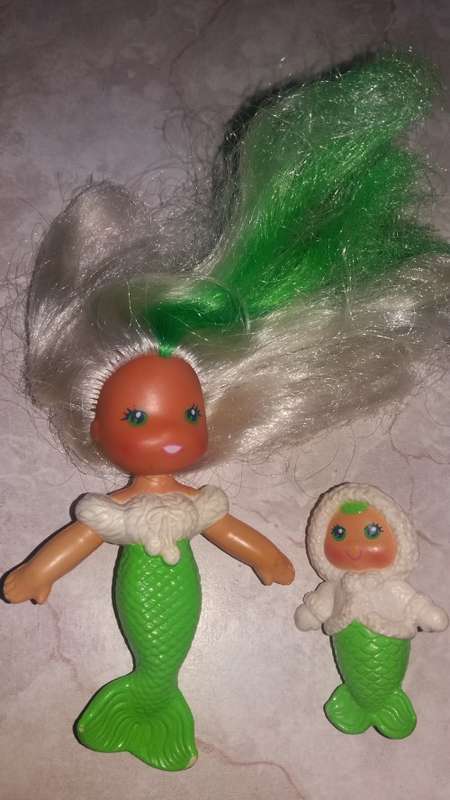 1983 Vintage Kenner Sea Wees Mermaids Breezy and Baby Rory