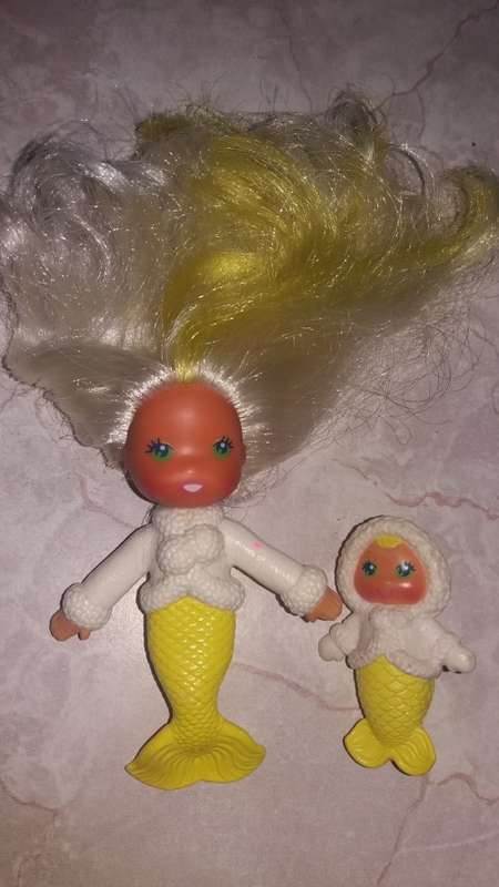1983 Vintage Kenner Sea Wees Mermaids Shelly And Pearl