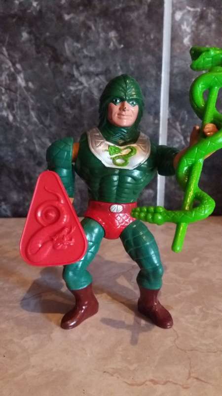 1986 Complete King Hiss of He-Man-Masters of the Universe 8 (MOTU) Vintage Figure