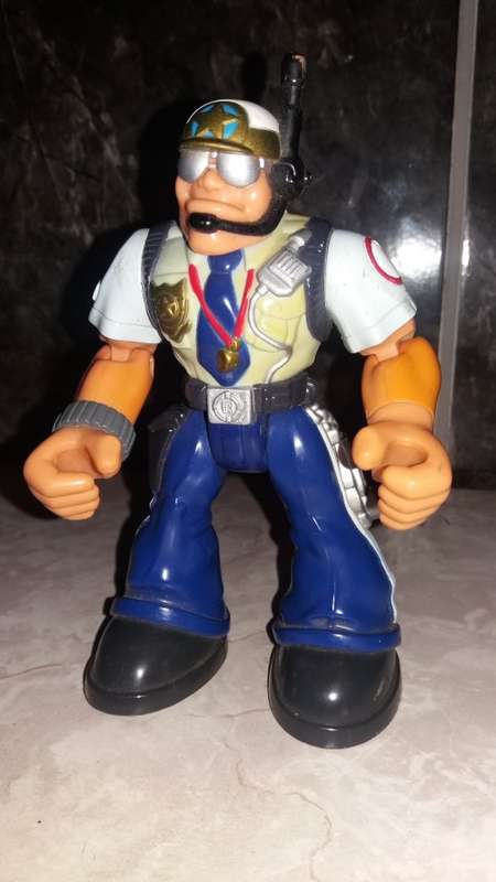 1998 Rescue Heroes `Captain Cuffs` Vintage Figure From Fisher Price