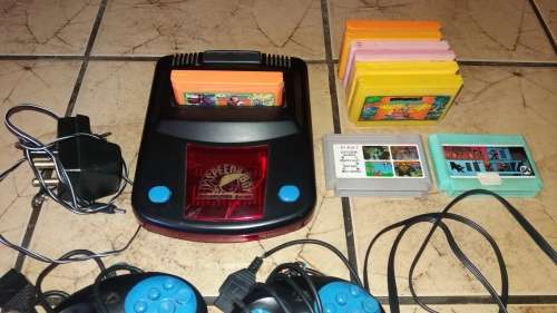 VINTAGE SPEEDY BOY CONSOLE WITH ALL CABLES AND 3 GAMES