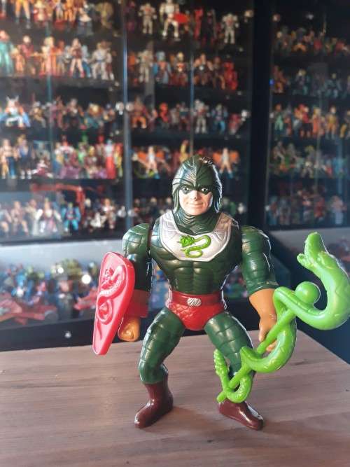 1986 Complete King Hiss of He-Man-Masters of the Universe #99 (MOTU) Vintage Figure