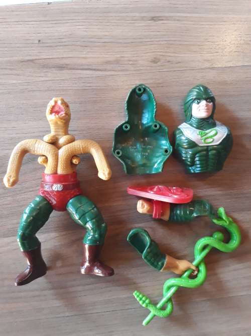 1986 Complete King Hiss of He-Man-Masters of the Universe #99 (MOTU) Vintage Figure