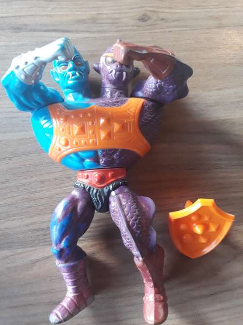 1985 Complete Two Bad of He-Man-Masters of the Universe 351 (MOTU) Vintage Figure