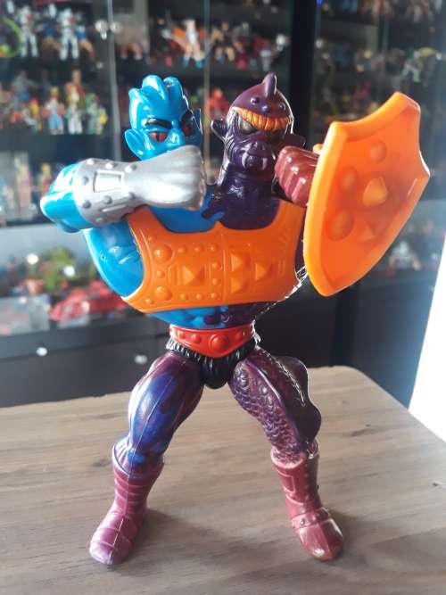 1985 Complete Two Bad of He-Man-Masters of the Universe 87 (MOTU) Vintage Figure
