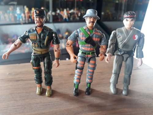 The Corps 1986 x3 Figure lot Vintage Figure