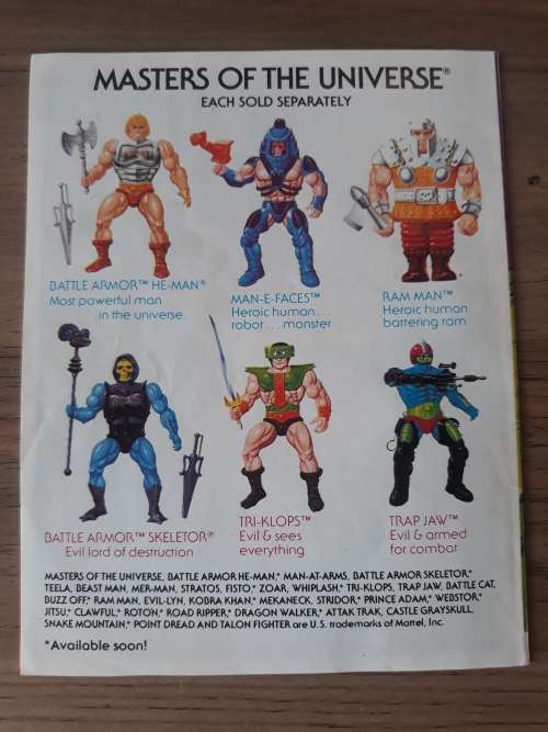 1984 Mini Comic Spikor Strikes of He-Man-Masters of the Universe (MOTU)