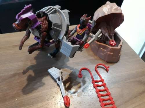 Dino Riders 1987 Saurolophus With Locus Vintage Figure