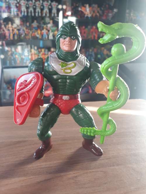 1986 Complete King Hiss of He-Man-Masters of the Universe #6000 (MOTU) Vintage Figure