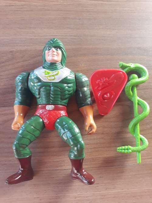 1986 Complete King Hiss of He-Man-Masters of the Universe #6000 (MOTU) Vintage Figure