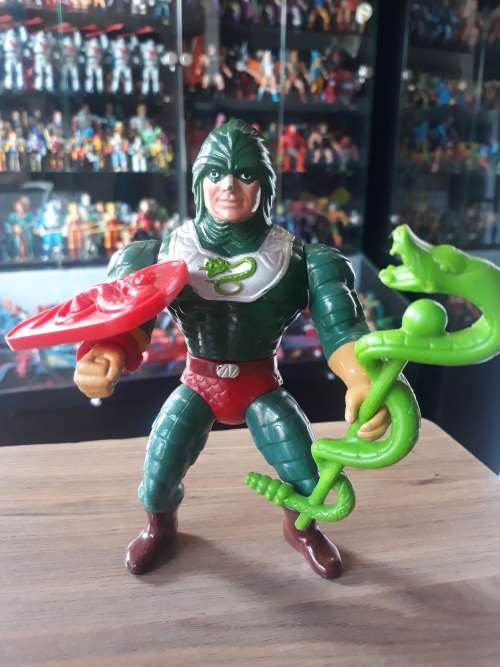 1986 Complete King Hiss of He-Man-Masters of the Universe #3002 (MOTU) Vintage Figure