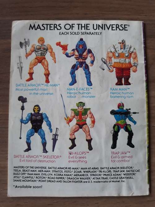 1984 Mini Comic Spikor Strikes of He-Man-Masters of the Universe (MOTU)