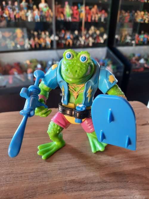 1989 Genghis Frog Vintage Figure Teenage Mutant Ninja Turtles 70
