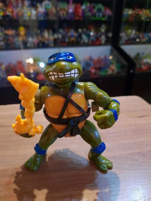 1990 Sword Slicing Leonardo Vintage Figure Teenage Mutant Ninja Turtles