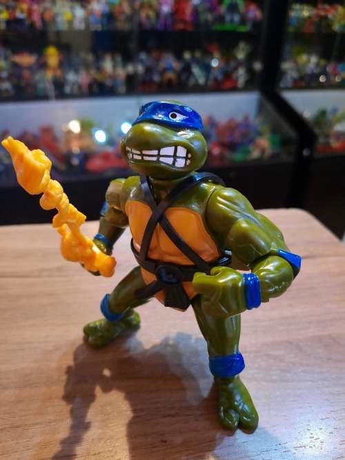1990 Sword Slicing Leonardo Vintage Figure Teenage Mutant Ninja Turtles