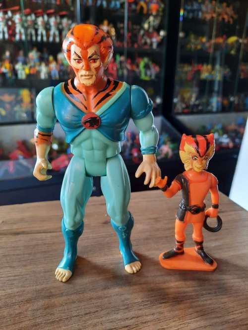 Thundercats 1986 Tygra With PVC Wilykat Vintage Figure #2900