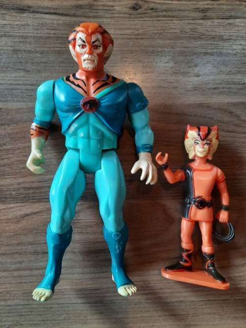 Thundercats 1986 Tygra With PVC Wilykat Vintage Figure #2900