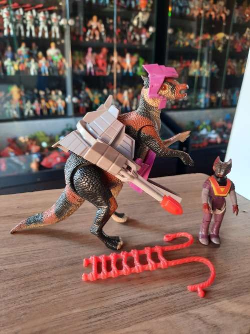 Dino Riders 1987 Saurolophus With Locus Vintage Figure