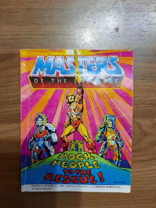 1985 Mini Comic Rock People To The Rescue of He-Man-Masters of the Universe (MOTU)