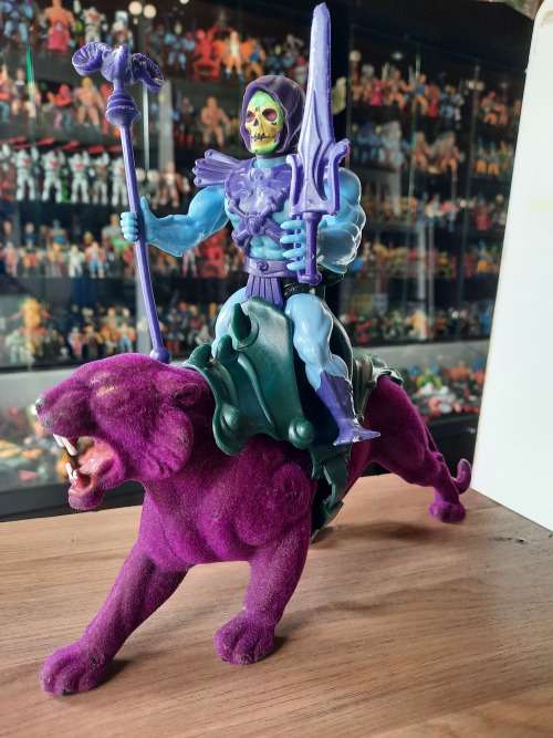 1981 Complete Skeletor And Panthor of He-Man Masters of the Universe #811 (MOTU) Vintage Figure