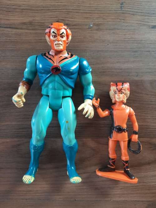 Thundercats 1986 Tygra And PVC Willykat  Vintage Figure 2002