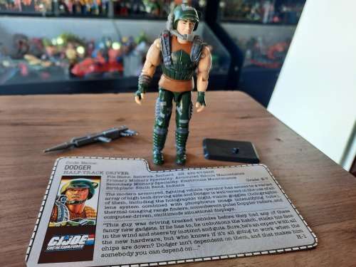 GI Joe 1987 Complete Dodger With File Card Vintage Figures