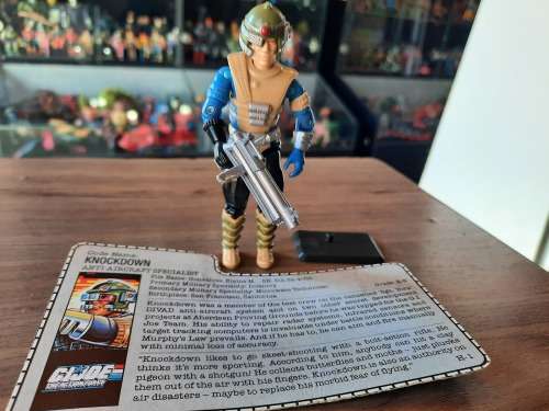 GI Joe 1987 Complete Knockdown With File Card Vintage Figures