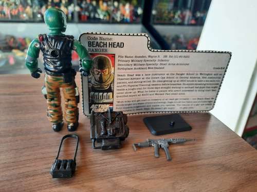 GI Joe 1986 Complete Beach Head With File Card Vintage Figures