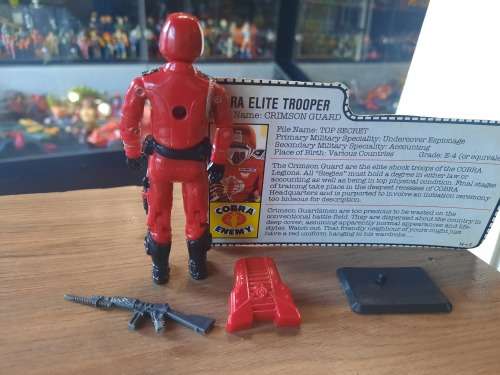 GI Joe 1985 Complete Cobra Elite Trooper With File Card Vintage Figures