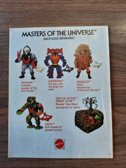 1985 Mini Comic The Terror Claws Strike of He-Man-Masters of the Universe (MOTU)
