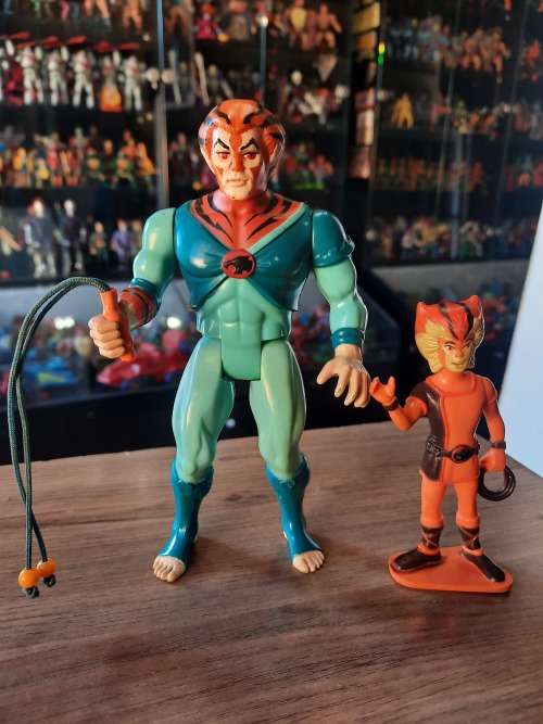 Thundercats 1986 Complete Tygra With PVC Wilykat Vintage Figure #4398