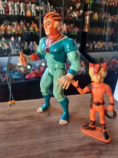 Thundercats 1986 Complete Tygra With PVC Wilykat Vintage Figure #4398