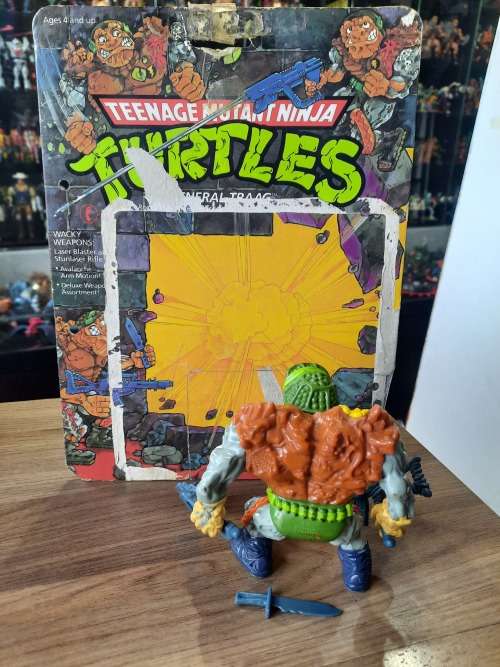 1989 Complete General Traag With Cardback Vintage Figure Teenage Mutant Ninja Turtles 2020