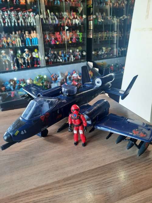 GI Joe 1984 Complete RARE COBRA RATTLER With Wild Weasel Vintage Figures