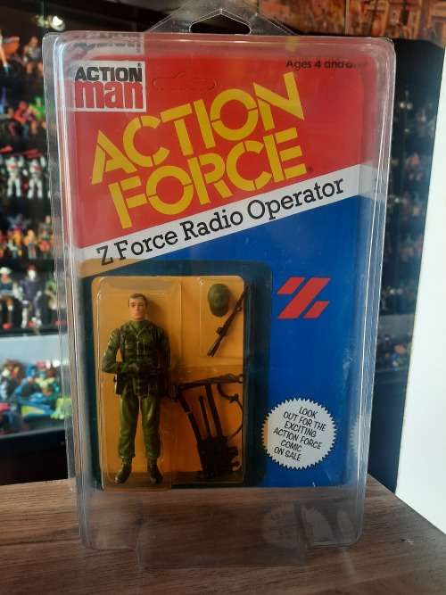 MOC Action Force 1982 Z Force Radio Operator Vintage Figure