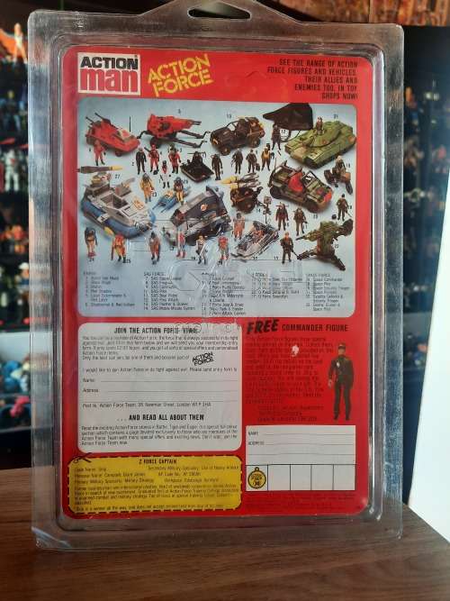 MOC Action Force 1982 Z Force Captain Vintage Figure