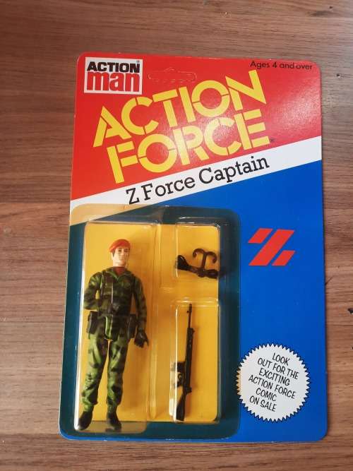 MOC Action Force 1982 Z Force Captain Vintage Figure