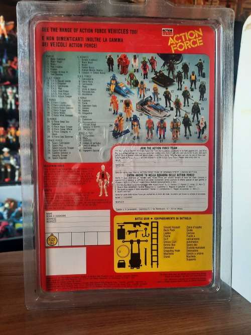 MOC Action Force 1982 Z Force Battle Gear Vintage Figure